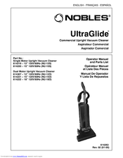 Nobles UltraGlide 614222 Operator's Manual And Parts List