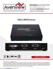 Avenview C-VGA-DVI User Manual