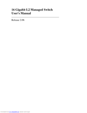 Repotec 16 Gigabit L2 Managed Switch User Manual