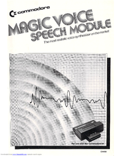 Commodore Magic Voice Installing & Operating Manual