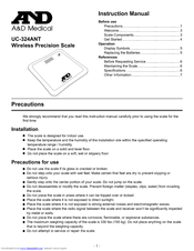 A&D UC-324ANT Instruction Manual