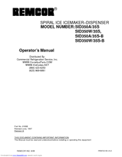 Remcor SID350A/35S-B Operator's Manual