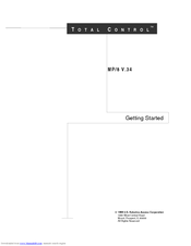 Total Control MP/8 V.34 Getting Started