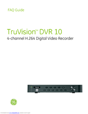 Ge TruVision DVR 10 Faq