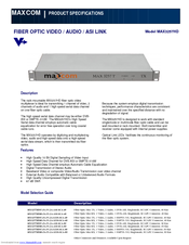 Maxcom MAX3257HD Product Specifications