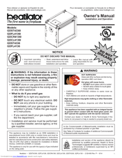 Heatilator Gas Fireplace GDST4336I Owner's Manual