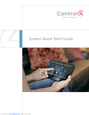 Control 4 Control4 Smart Home Quick Start Manual