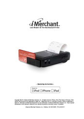 Advanced Merchant iMerchant Operating Instructions Manual