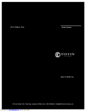 Tiffin Motorhomes 2014 Allegro Bus Owner's Manual