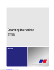 MTU 20 V 4000 C22 Operating Instructions Manual