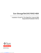 Oracle SG-XPCIESAS-R-INT-Z Installation Manual