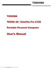 Toshiba Tecra A8 User Manual