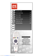 One for All Universal remote Instruction Manual