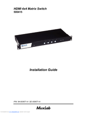 MuxLab 500415 Installation Manual