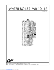 Curtis WB-10-12 Installation Instructions Manual