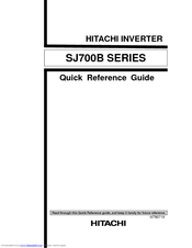 Hitachi SJ700B SERIES Quick Reference Manual