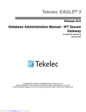 Tekelec IP7 Secure Gateway Administration Manual