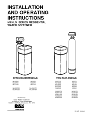 Cuno NS2000 Installation And Operating Instructions Manual