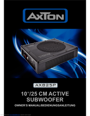 AXTON AXB25P Owner's Manual