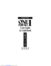 One for All ONE SHOT User Manual