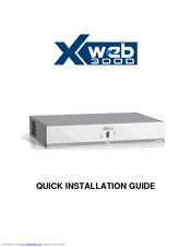 dixell XWEB3000 EVO Quick Install Manual