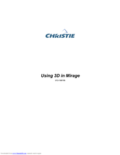 Christie Mirage 2000 User Manual
