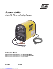 ESAB Powercut 650 Instruction Manual