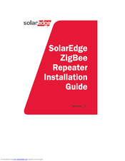 SolarEdge ZigBee Installation Manual