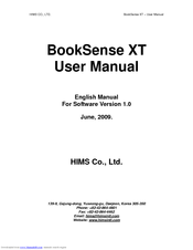HIMS BookSense XT User Manual