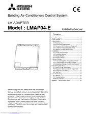 Mitsubishi Electric LMAP04-E Installation Manual