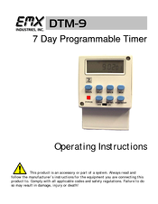 EMX DTM-9 Operating Instructions Manual
