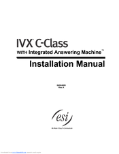 ESI IVX C-Class Installation Manual
