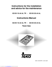 Teka ED/30 2G AI AL Instruction Manual