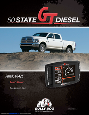 Bully Dog 50 State GT Diesel Owner's Manual