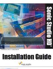 Sonic Studio HD-1000 Installation Manual