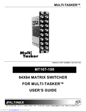Multi-Tasker MT107-100 User Manual