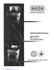 DCS 30 inch Installation Manual