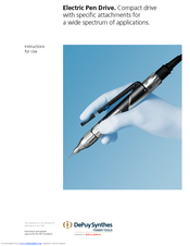 Synthes Electric pen drive Instructions For Use Manual