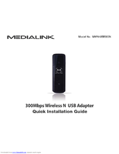 Medialink MWN-USB300N Quick Installation Manual