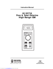 Hanna Instruments HI 95734 Instruction Manual
