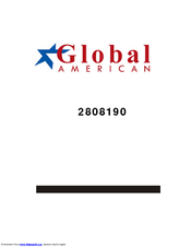Global American 2808190 Instructions Manual