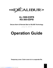 Excalibur RS-360-EDPB Operation Manual