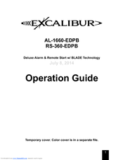 Excalibur AL-1660-EDPB Operation Manual