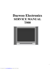 DAEWOO ELECTRONICS T008 Service Manual
