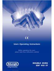 Delonghi EDF 495 ST User Operating Instructions Manual
