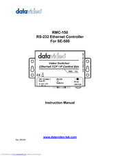 Datavideo RMC-150 Instruction Manual