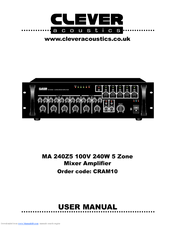 Clever Acoustics MA 240Z5 User Manual