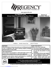 Regency ULTIMATE U39 Owners & Installation Manual