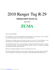 Rangertugs 2010 Ranger Tug R-29 Operation Manual