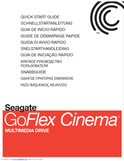 Seagate GoFlex Cinema Quick Start Manual